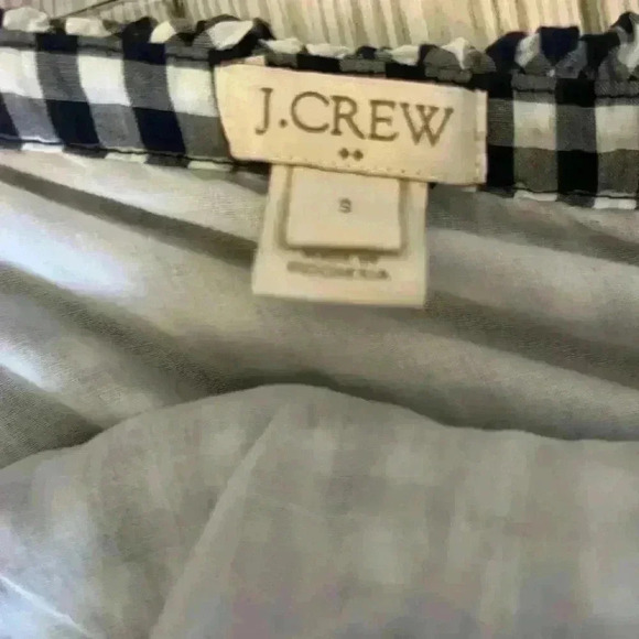 J.Crew Strapless Gingham Dress - Picture 3 of 5